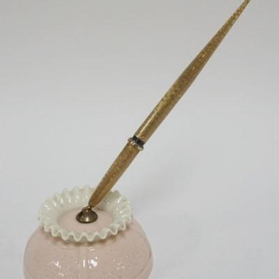 1131	LENOX FOUNTAIN PEN HOLDER, CUSTOM MADE FOR SHEAFFER, APPROXIMATELY 8 IN H
