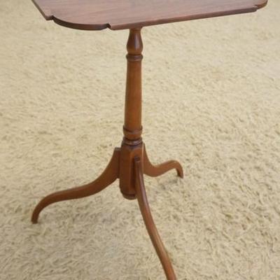 1261	ELDRED WHEELER SOLID CHERRY CANDLE STAND, APPROXIMATELY 17 IN X 29 IN H
