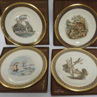 1133	4 LENOX WOODLAND AND WILDLIFE LIMITED EDITION PLATES, EACH APPROXIMATELY 10 1/2 IN
