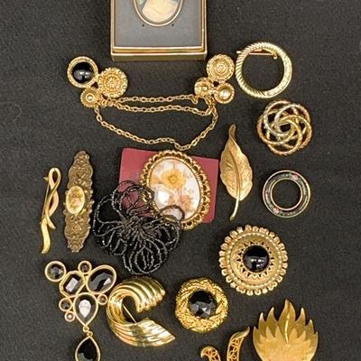 Goldtone Fashion Pins & More