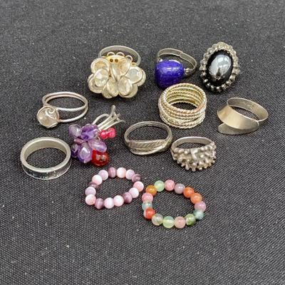 Silvertone Rings