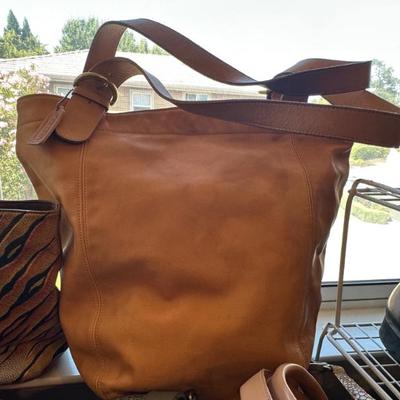 Coach leather bag