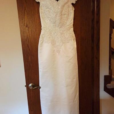 Vintage beaded wedding dress 