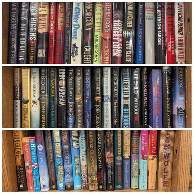 Dozens of lots of hardback novels