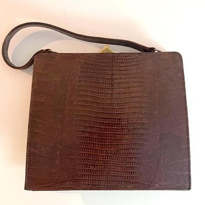 1950s Genuine Lizard Handbag 