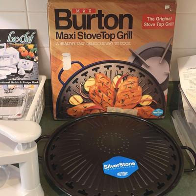 “Le Chef” Manual Food Processor, “Genius” Manual Slicer And Maxi Stovetop Grill