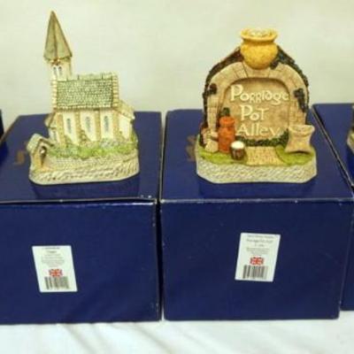 1155	4 DAVID WINTER HAND PAINTED COTTAGES, GARDNER'S COTTAGE, WELCOME HOME COTTAGE LTD, CELEBRATION CHAPEL AND PORRIDGE POT ARCH,...