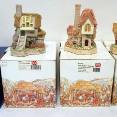 1138	4 DAVID WINTER HAND PAINTED COTTAGES, FRIENDSHIP COTTAGE, THE ARTIST STUDIO, TILE MAKERS COTTAGE AND THE TRUFFLEMANS HOUSE ARTIST...