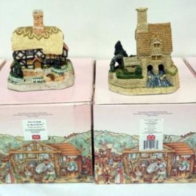1152	4 DAVID WINTER HAND PAINTED COTTAGES, FOGARTY'S PLUM COTTAGE, TYDDYN SIRIOL AND THE GAMEKEEPER,  APPROXIMATELY 4-5  IN H
