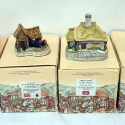 1132	6 DAVID WINTER HAND PAINTED COTTAGES, THE CHURCH AND VESTRY, IVY COTTAGE, OXFORDSHIRE GOAT YARD, GLEBE COTTAGE, CONSTABULARY,...