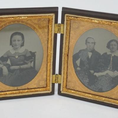 1192	TIN TYPE IN GUTTA-PERCHA CASE, APPROXIMATELY 3 1/2 IN X 4 IN

