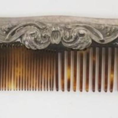 1187	VICTORIAN STERLING SILVER COMB HOLDER, APPROXIMATELY 8 IN L
