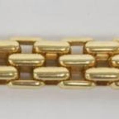 1240	BARAKA MENS LINK BRACELET, 64.63 DWT, APPROXIMATELY 7 IN LONG
