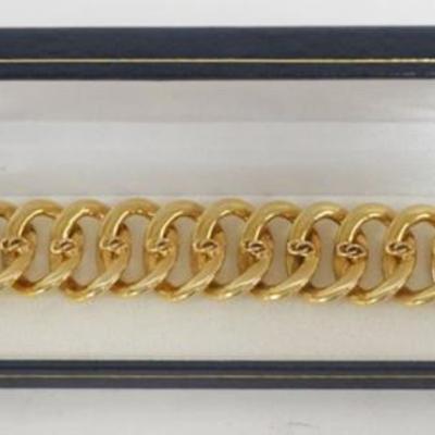 1234	14K GOLD LADIES BRACELET, 30.64 DWT, APPROXIMATELY 7 3/4 IN LONG
