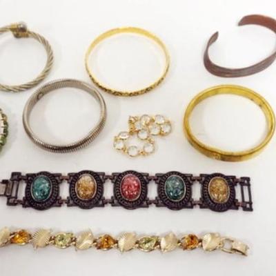 1209	11 LADIES BRACELETS, MANY MARKED BY MAKER
