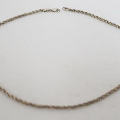 1190	ITALIAN STERLING SILVER CHOKER, APPROXIMATELY 16 1/2 IN L
