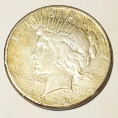 1225	1922 PEACE SILVER DOLLAR
