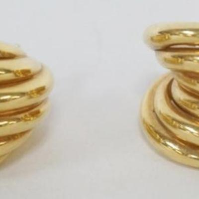 1232	14K GOLD LADIES EARRINGS, 6.96 DWT
