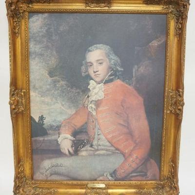 1166	FRMED PRINT ON CANVAS OF CAPTIAN BLIGH, APPROXIMATELY 27 IN X 34 IN OVERALL
