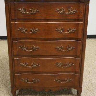 1292	BODART FRENCH PROVENCIAL 5 DRAWER TALL CHEST, APPROXIMATELY 20 IN X 36 IN X 49 IN H
