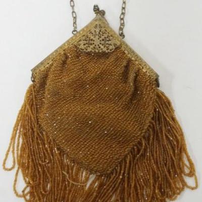 1197	ANTIQUE LADIES BEADED EVENING BAG, APPROXIMATELY 7 IN
