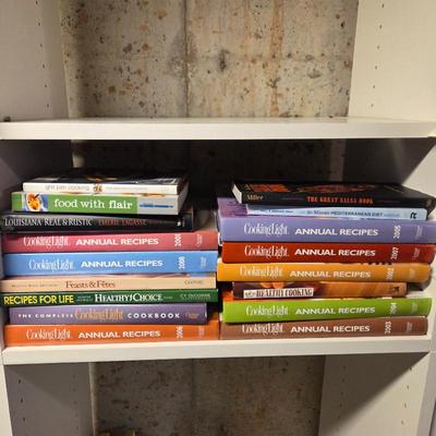 Lot #245 - Cookbooks Including Annual Cooking Light Cookbooks