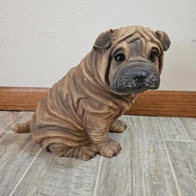 Lot #186 - Shar Pei Puppy Dog Statue