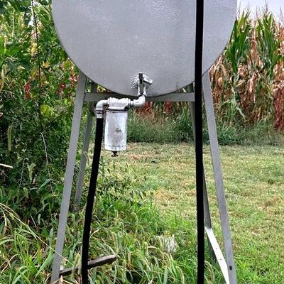 Diesel Fuel Storage Tank on Stand