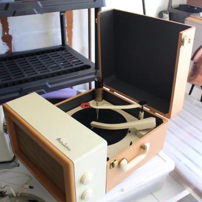 Airline record player works
