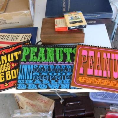 Vintage Peanuts calendars 1964, 66, 68 with many interesting items noted including The Beatles on Ed Sullivan
