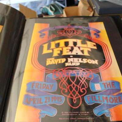 1995 Little Feat Fillmore concert poster