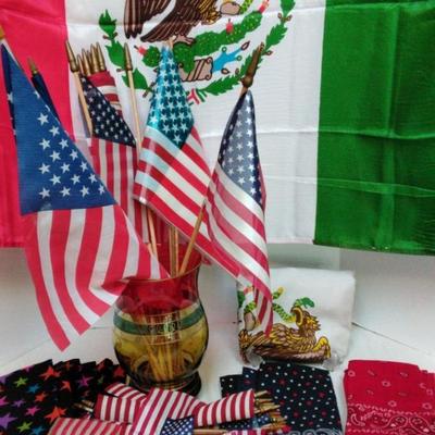 Flags, Vase, and Bandana's