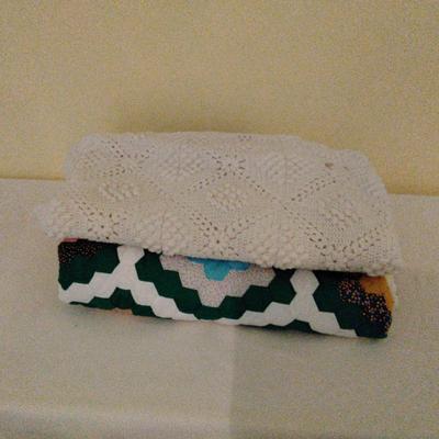 Handmade Quilt And Crochet Afghan