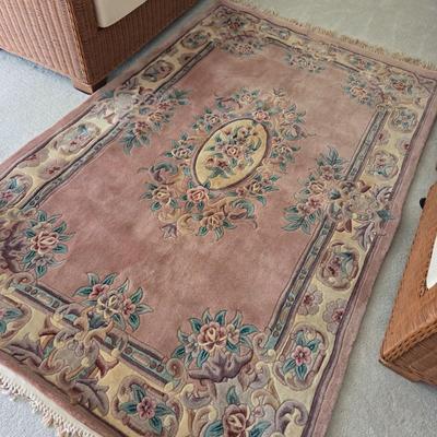 Lot #212 - Beautiful Thick Hand Woven Aubusson Rug