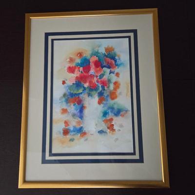 Lot #189 - Ahmed Abbas Original Signed Watercolor Egypt