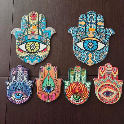 Lot #198 - Evil Eye Hamsa Hand Wall Hangings Coasters Bought in Spain