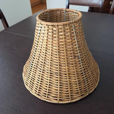 Lot #206 - Like New Rattan Lamp Shade