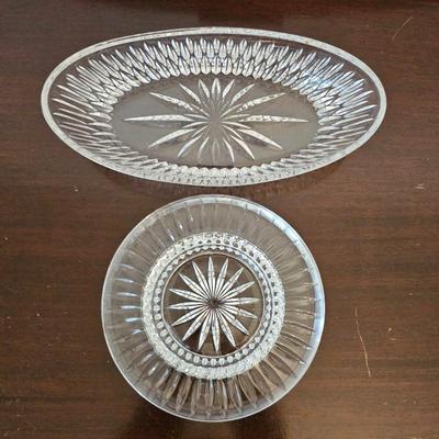 Lot #154 - Two Cut Glass Platters