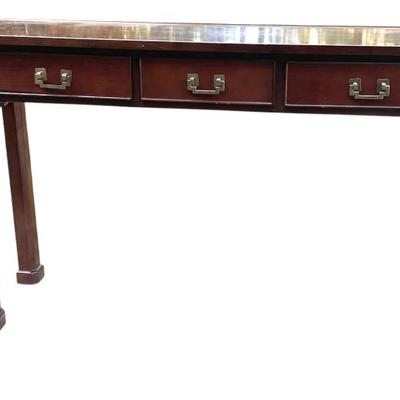 BOMBAY COMPANY MAHOGANY CONSOLE TABLE