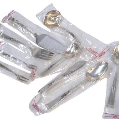 9 STERLING SILVER SERVING PIECES NEW CLASSIC ROSE