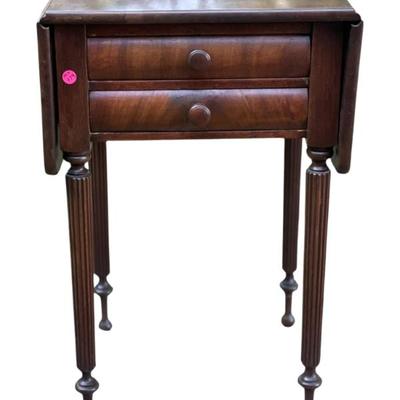 SHERATON DROP LEAF WORK TABLE
