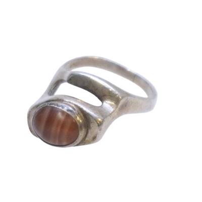 VINTAGE MODERNIST STERLING SILVER RING