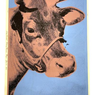 WARHOL 1971 COW WALLPAPER SCREENPRINT WHITNEY