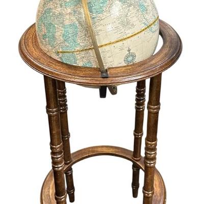 VINTAGE CRAMS IMPERIAL WORLD GLOBE ON STAND