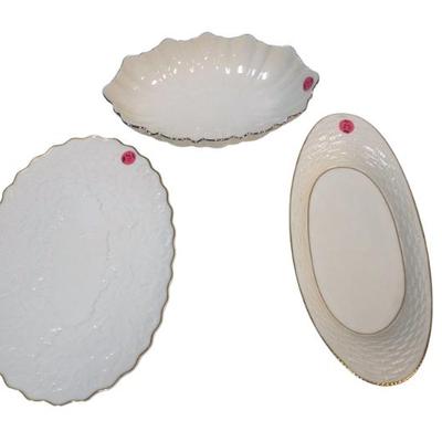 3 VINTAGE LENOX SERVING DISHES