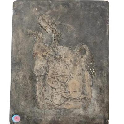 Triassic Proganochelys Fossil. Measures 12 1/2"x17"x1" Weight 9 lbs 3 oz