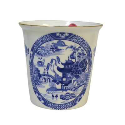 ASHLEY BONE CHINA BLUE WILLOW POT