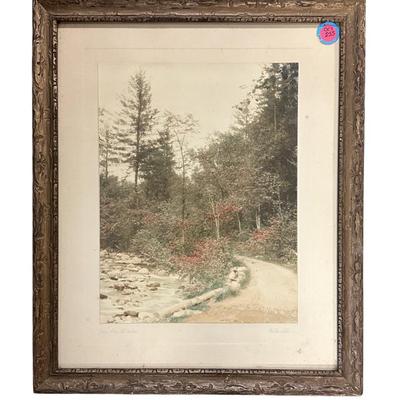 J CARLETON BICKNELL HAND COLORED PHOTOGRAPH