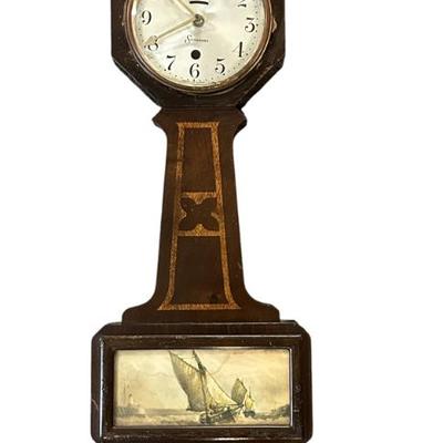 ANTIQUE SESSIONS NAUTICAL BANJO CLOCK
