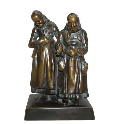 ANTIQUE BRONZE PLESSNER SCULPTURE